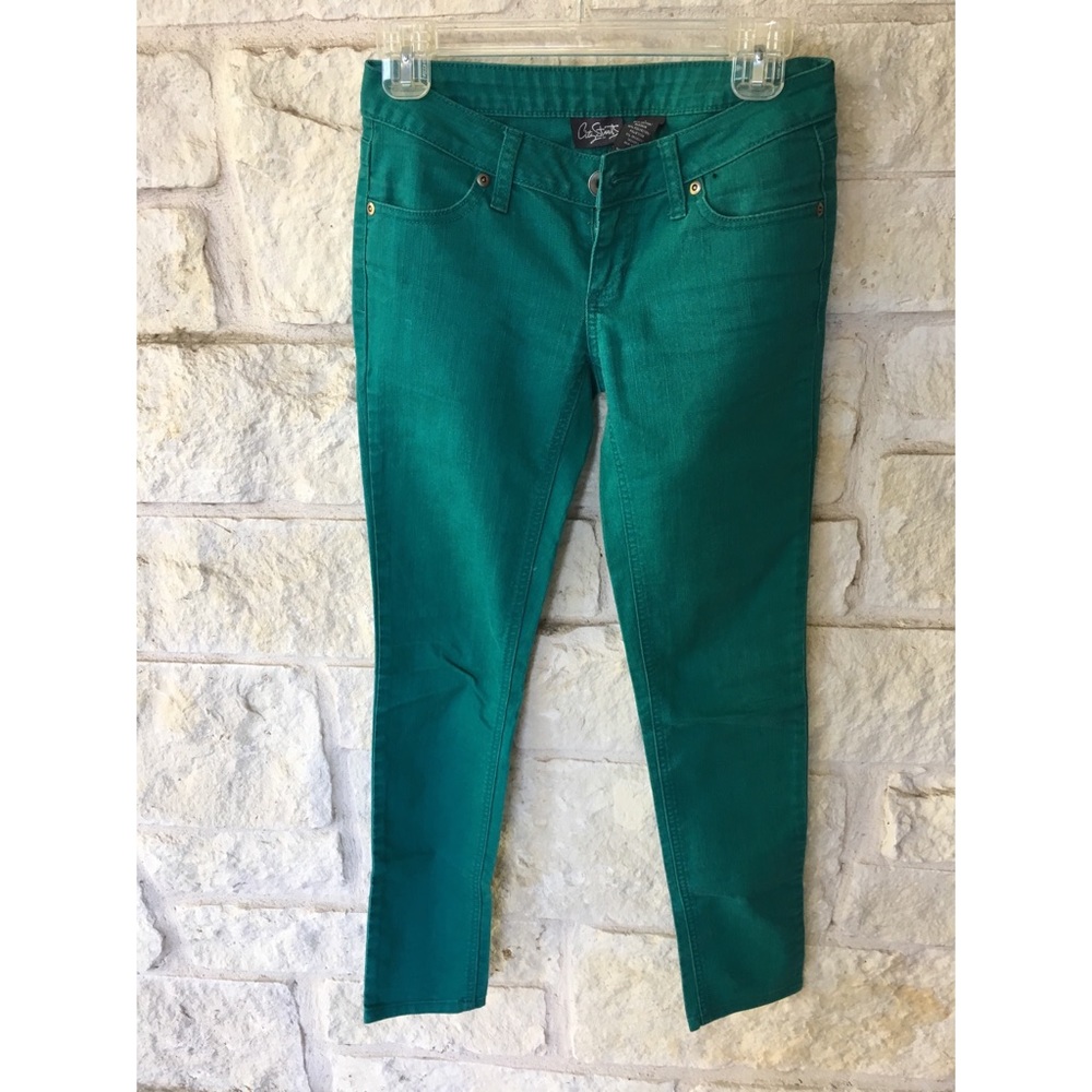 Teal jeans